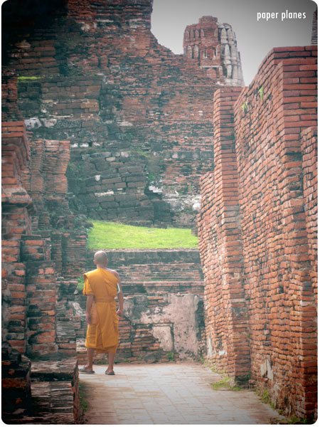 Monk in Ayutthaya