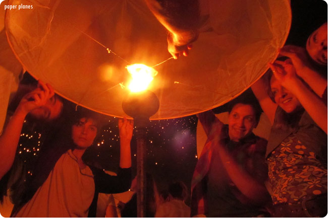 Lighting the Lantern - Yi Peng