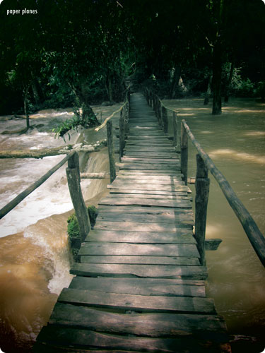 Wooden Walkway in Laos