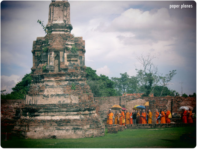 Monks in Ayutthaya