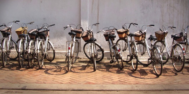 Bicycles in Vientiane