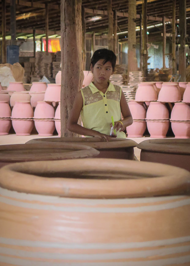 Pottery making in Thailand