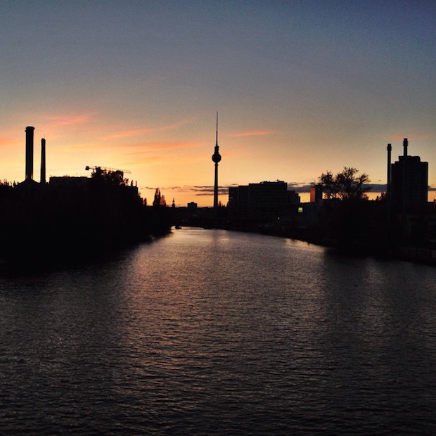 Berlin TV Tower at Sunset