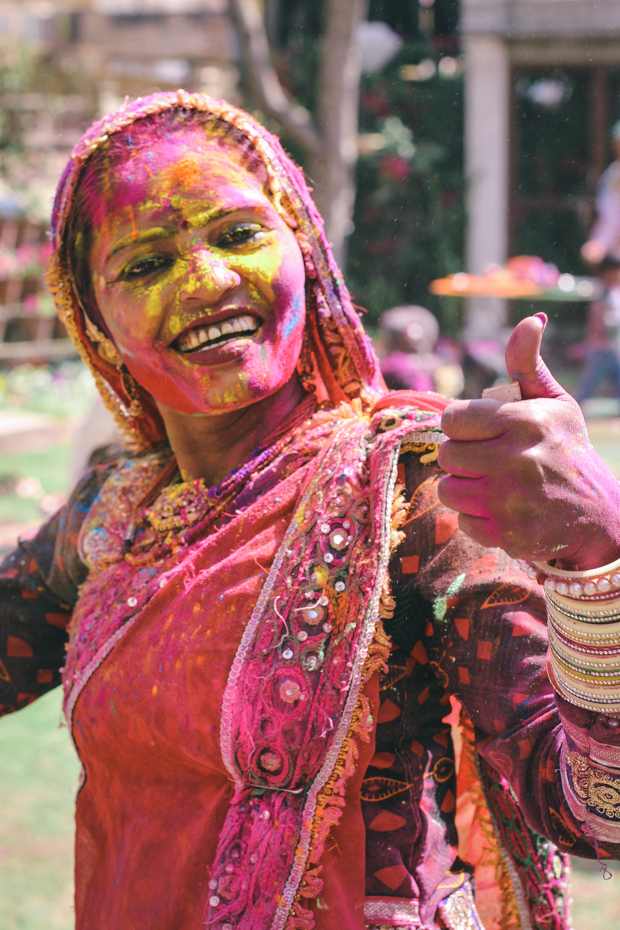 Rajasthani dancer during Holi